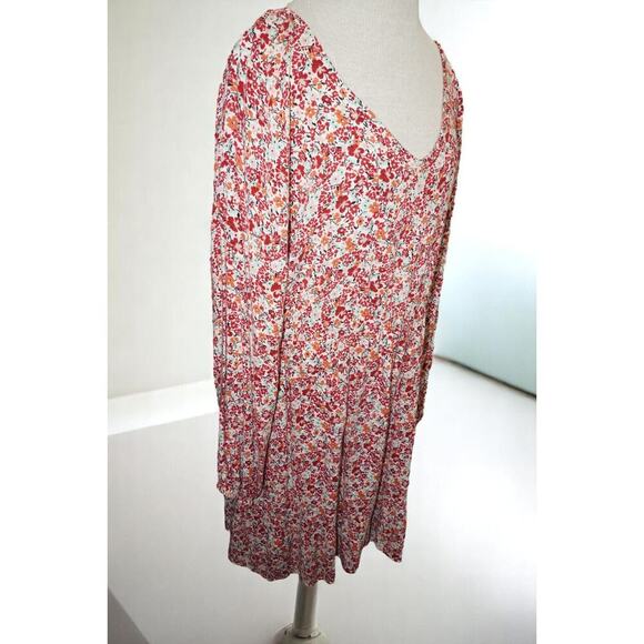 Torrid Textured Stretch Rayon Wild Flowers Mini Skater Dress 2X EUC - Picture 4 of 9